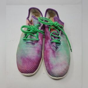 Adidas Tennis HU Holi Pharrell Tie Dye Multicolor Shoes Mens Sz 10.5 (10SRL022b3